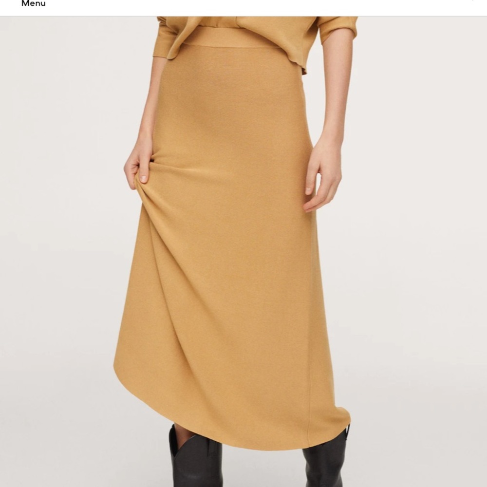 Mango long knitted skirt